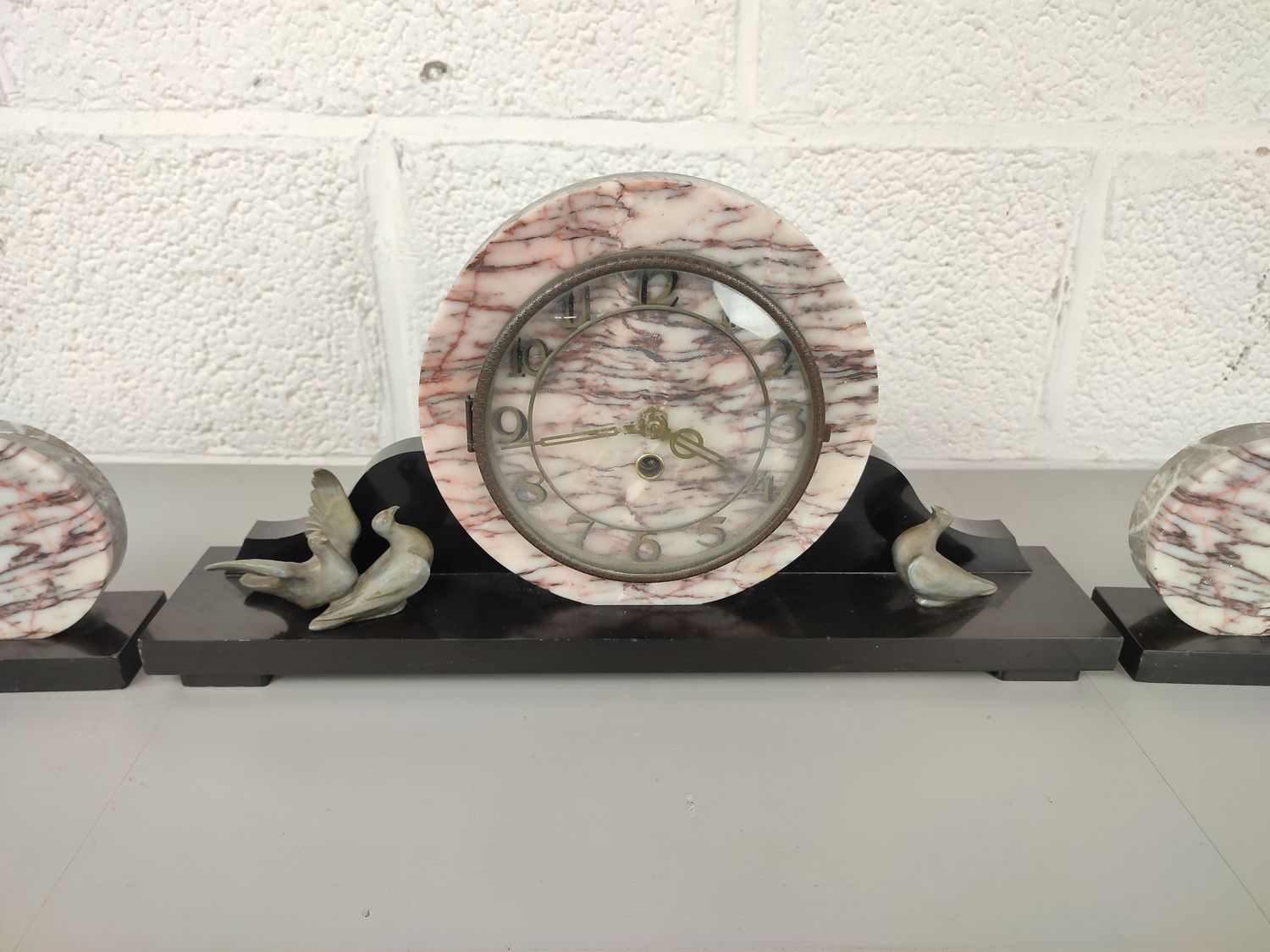 Marble art deco clock