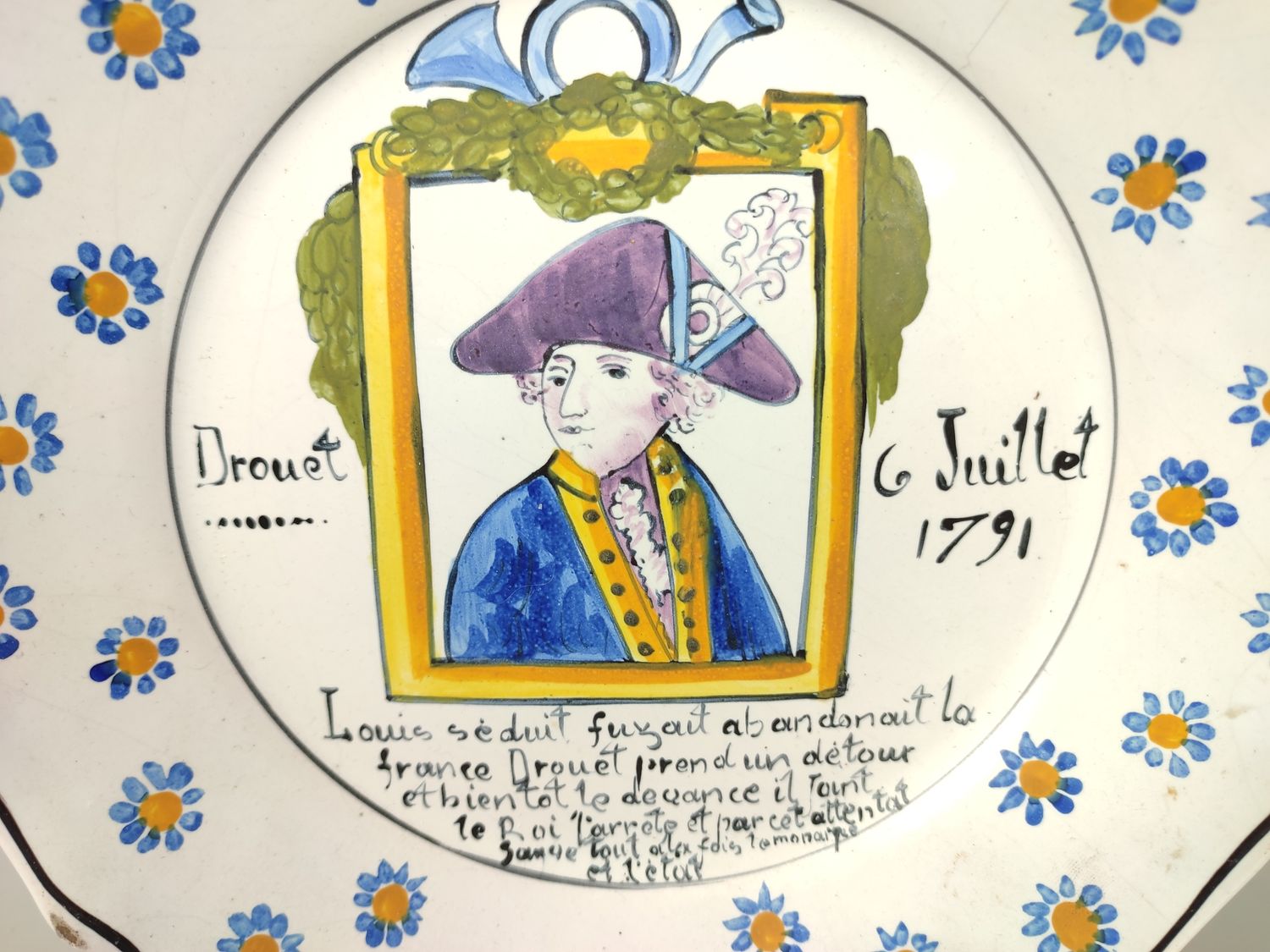 Antique French revolution plate 1791