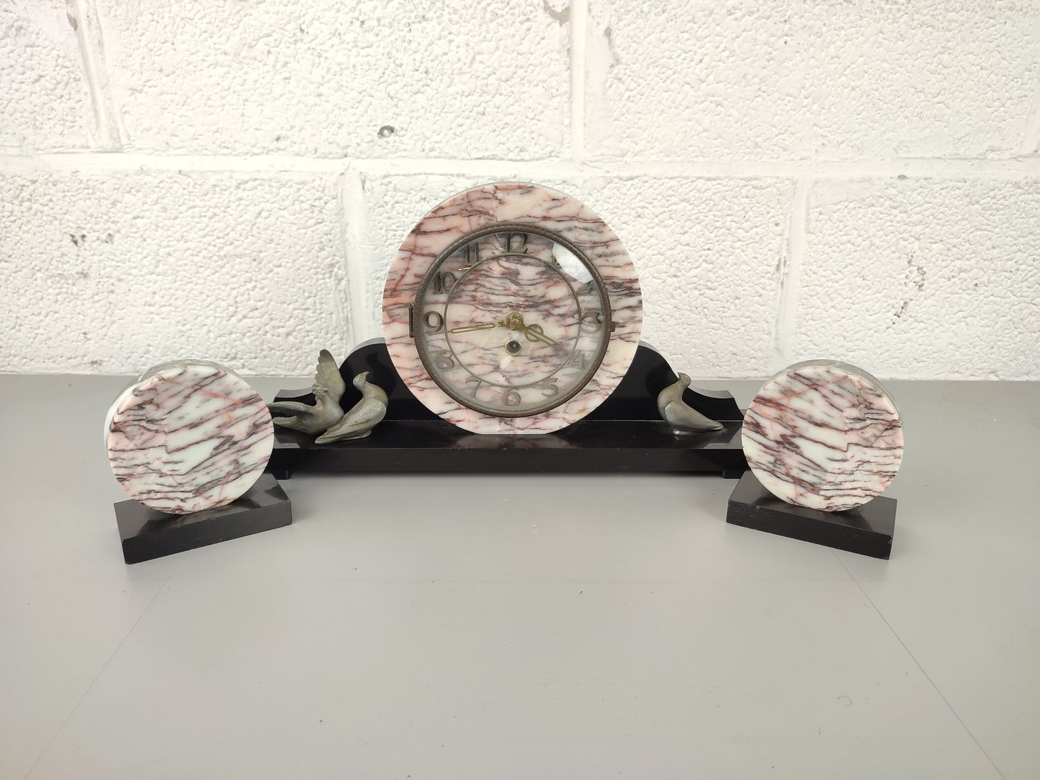 Marble art deco clock