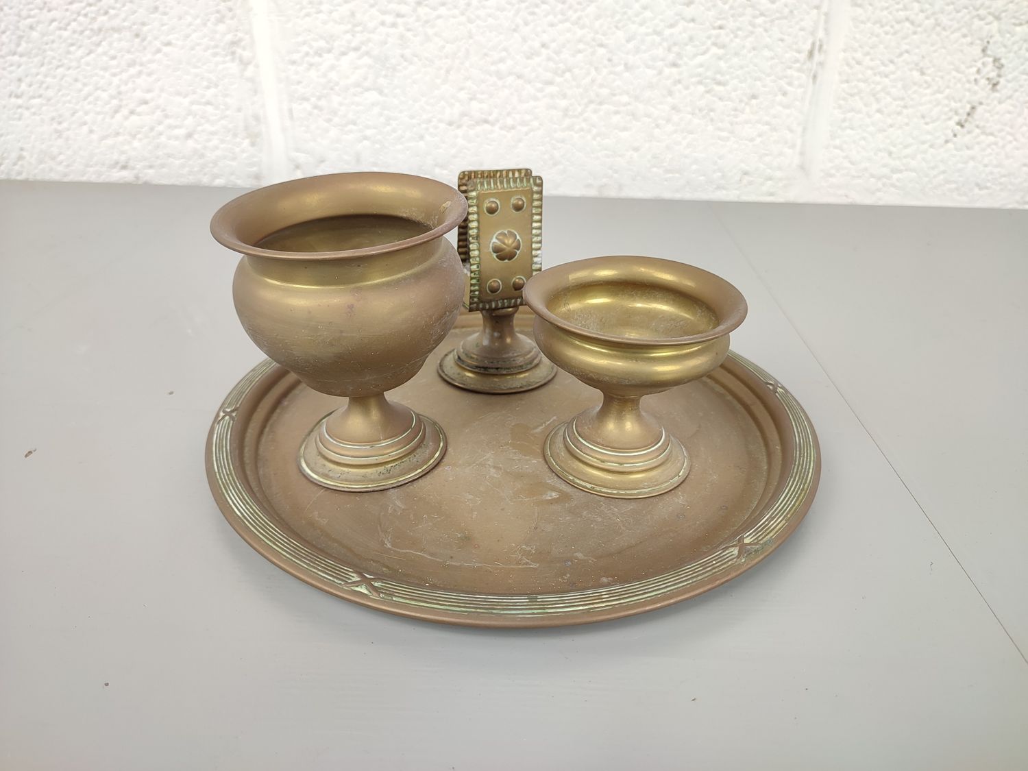 Brass smoker set