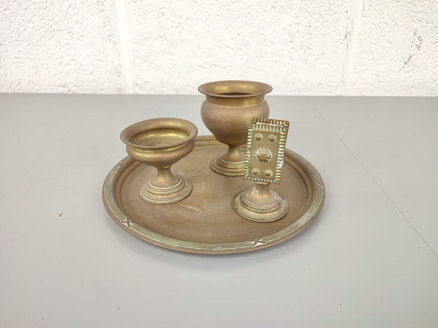 Brass smoker set