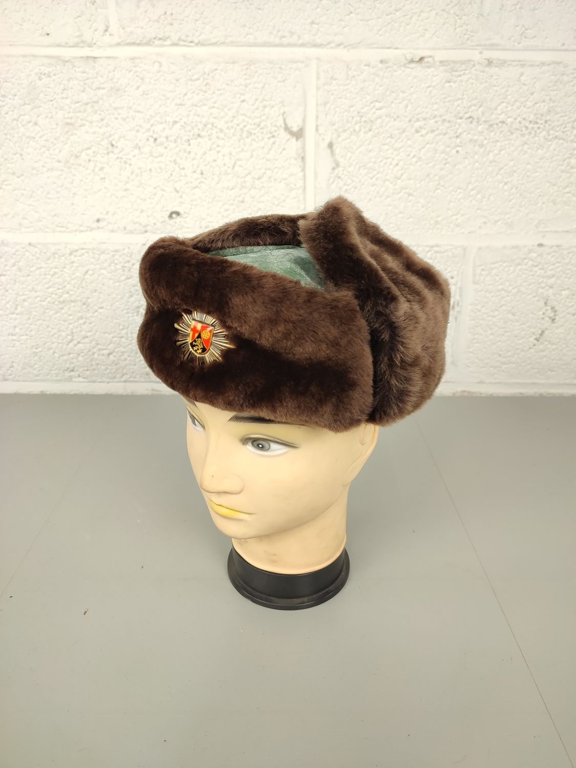 German police winter hat
