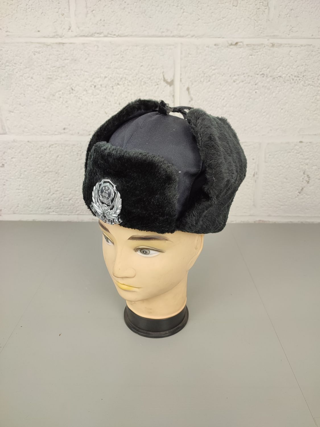 Chinese police winter hat