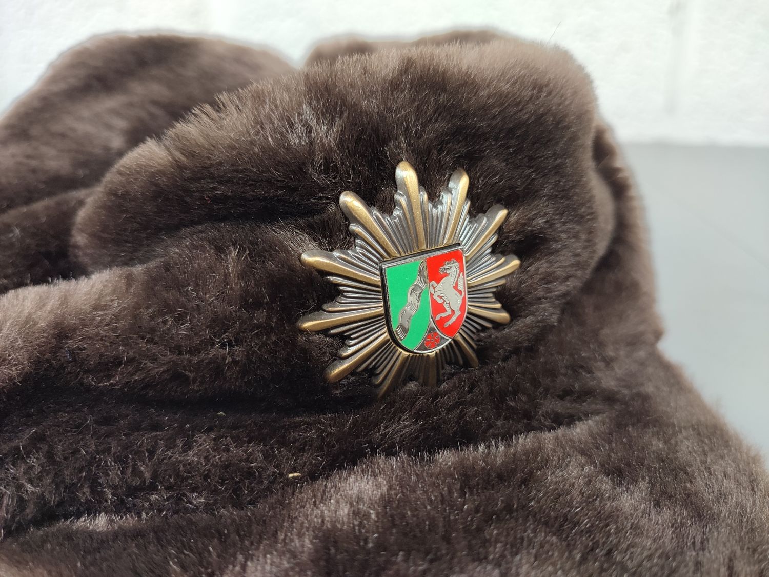 German police winter hat