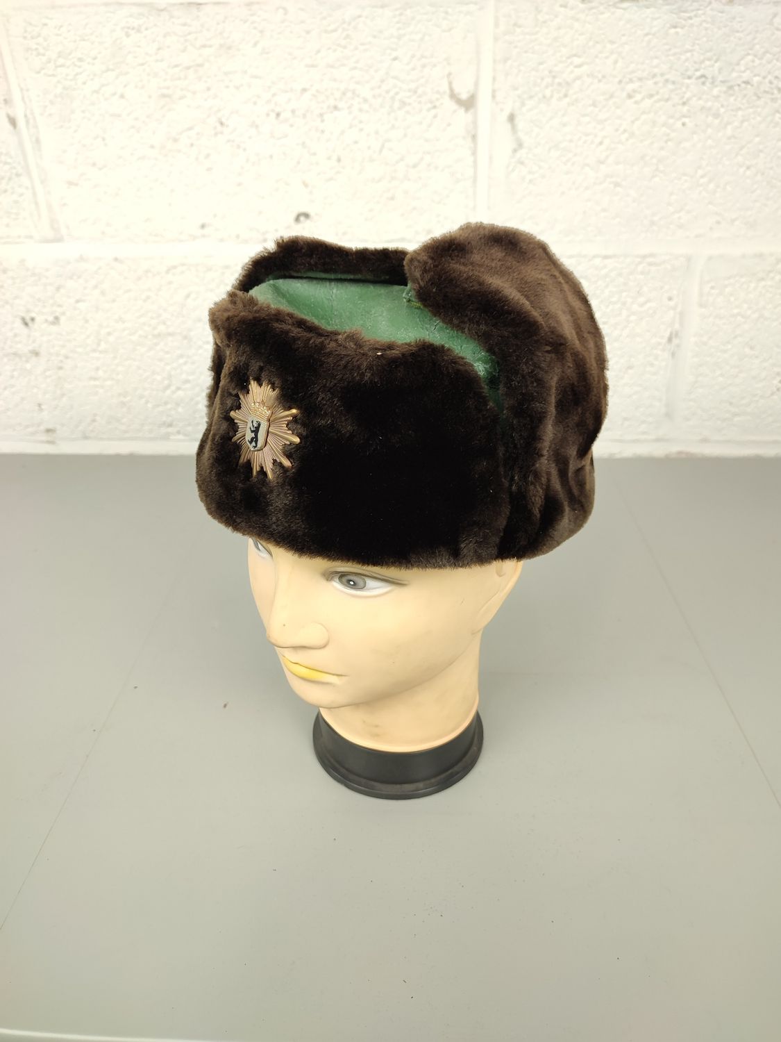 German police winter hat