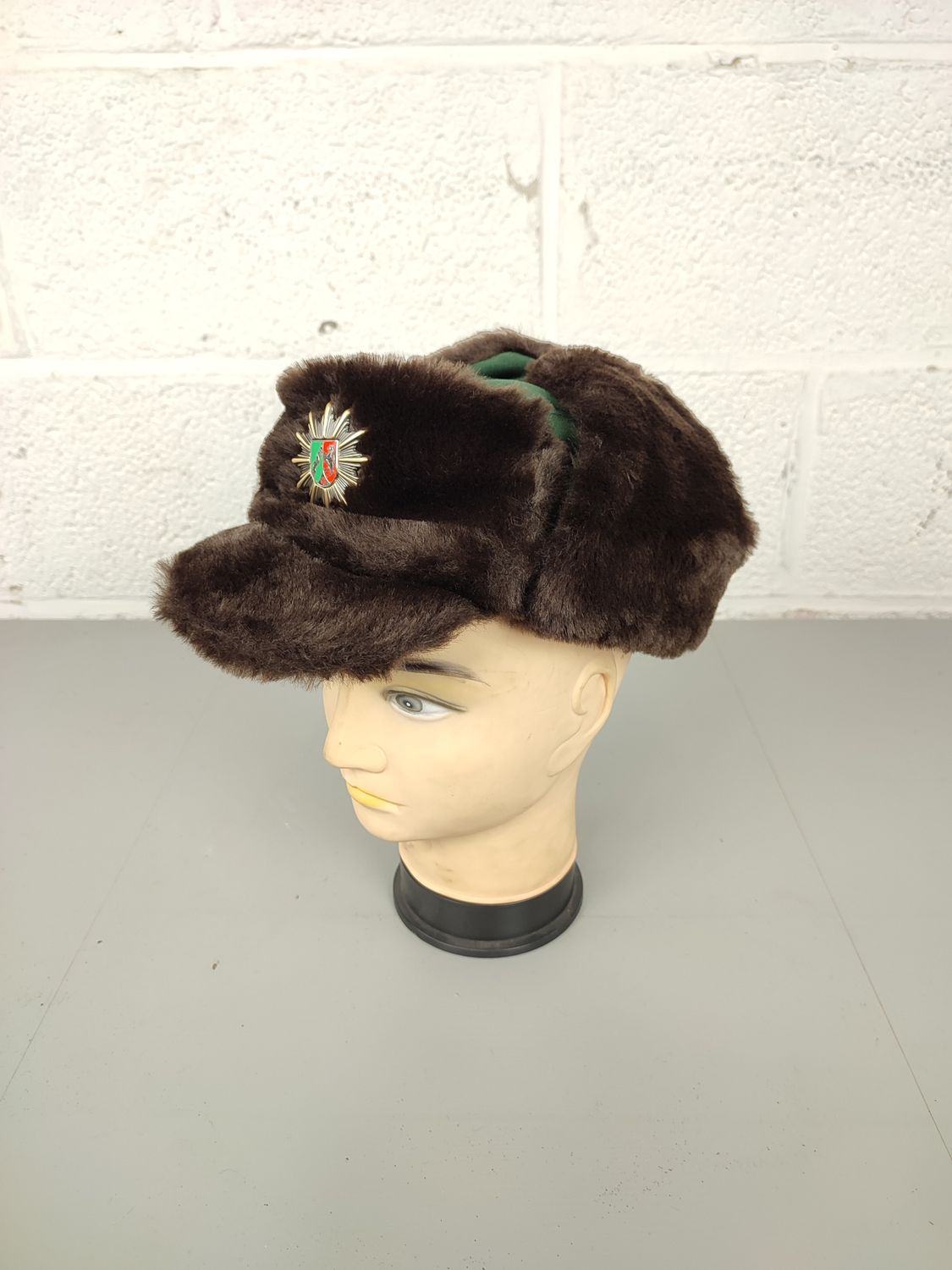 German police winter hat