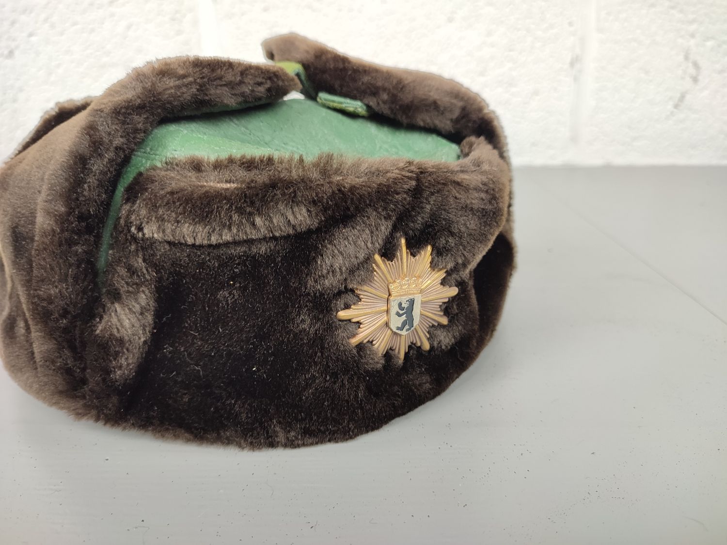 German police winter hat