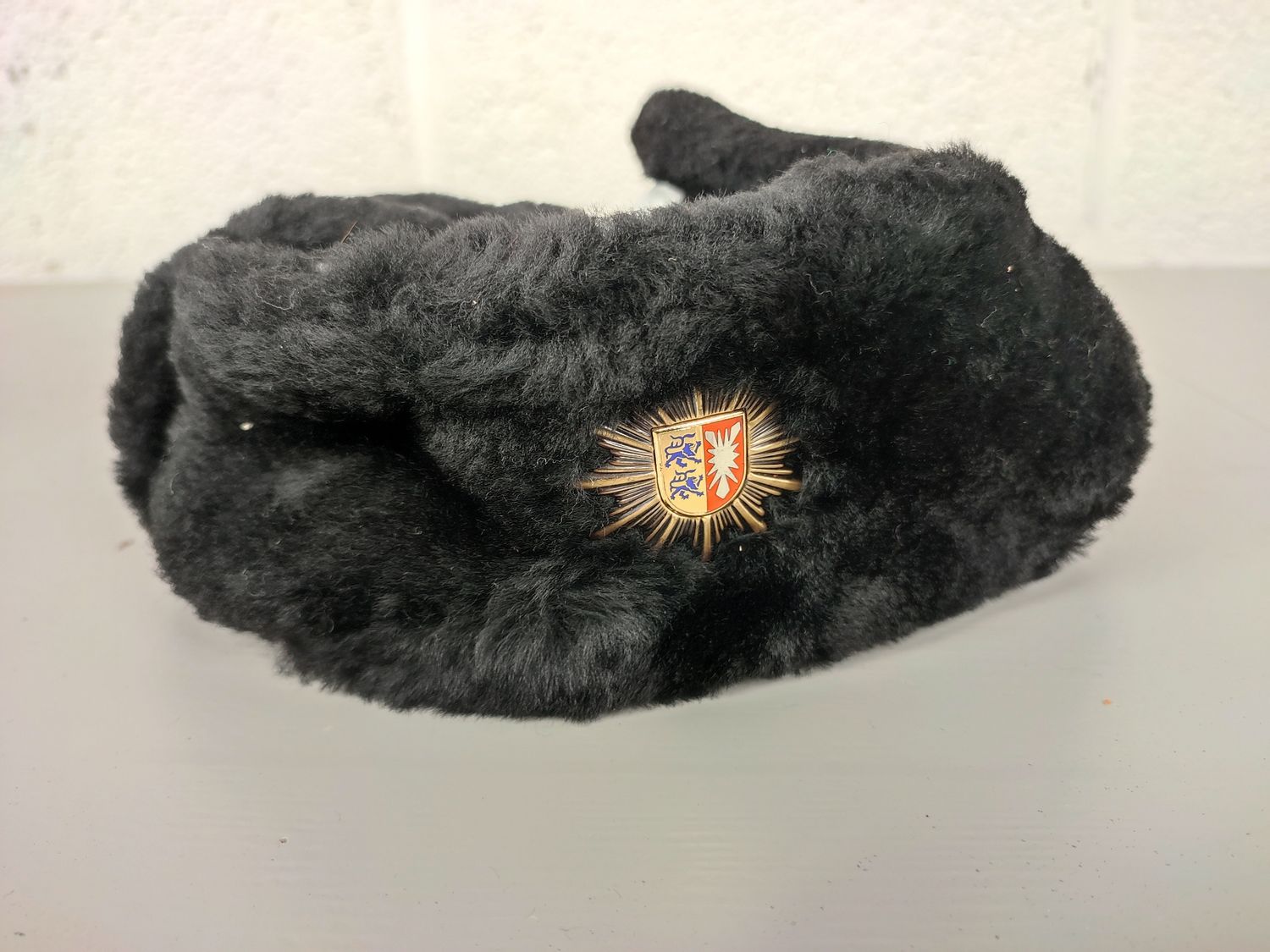 German police winter hat