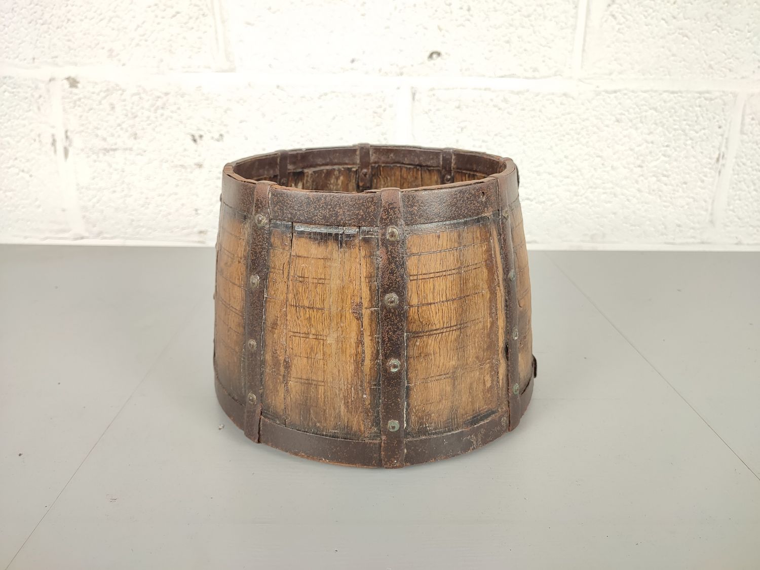 Antique grain measurement pot