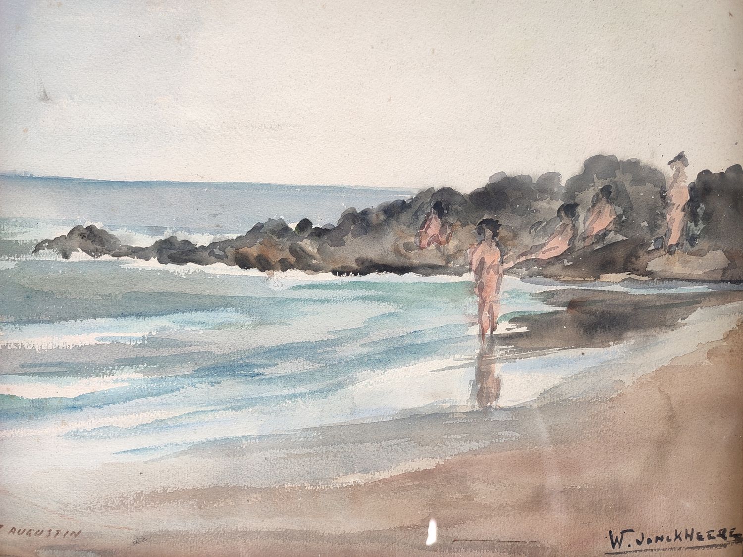 Walter Jonckheere - watercolour - St. Augustin