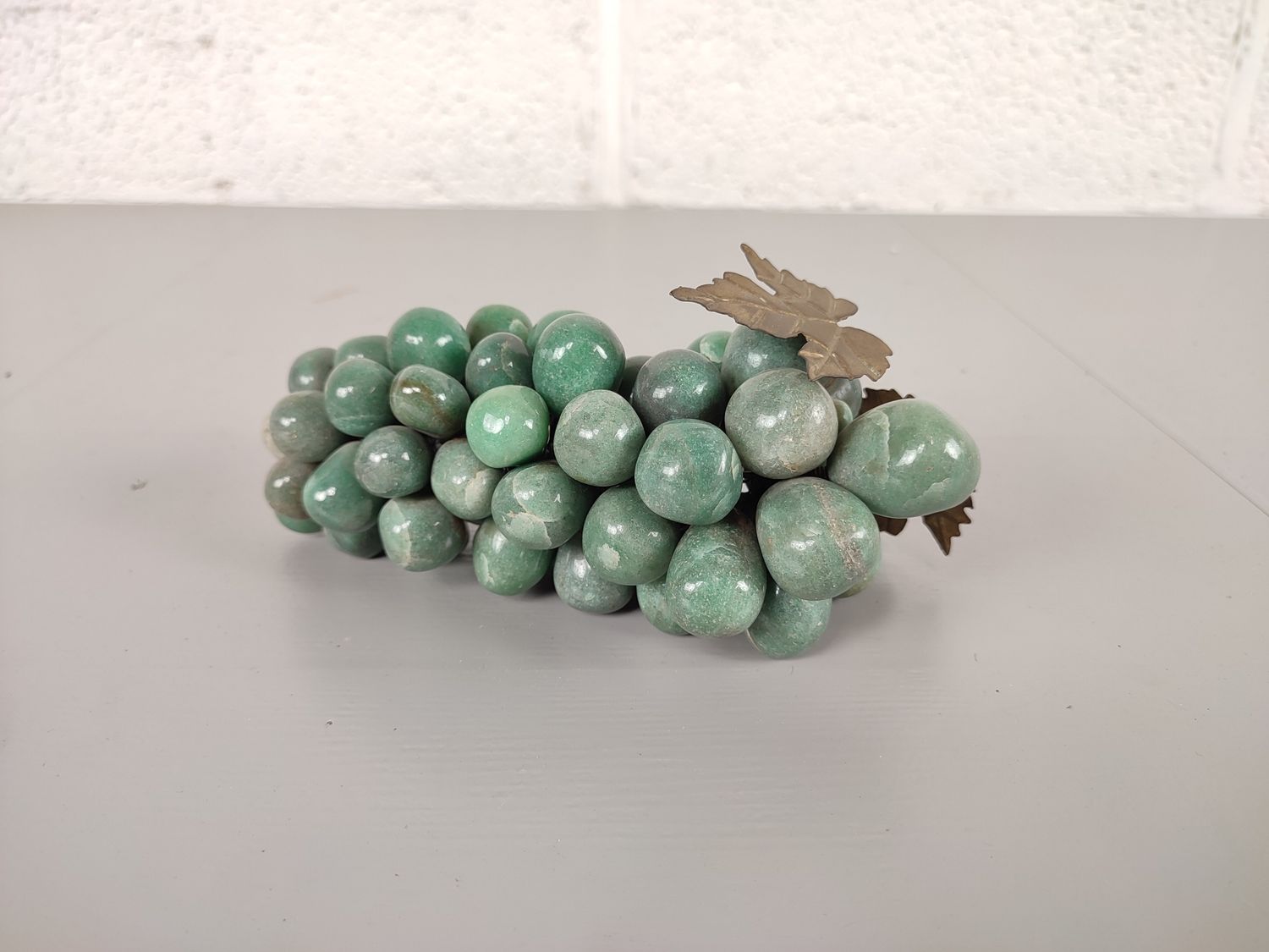 Bunch of green stone grapes