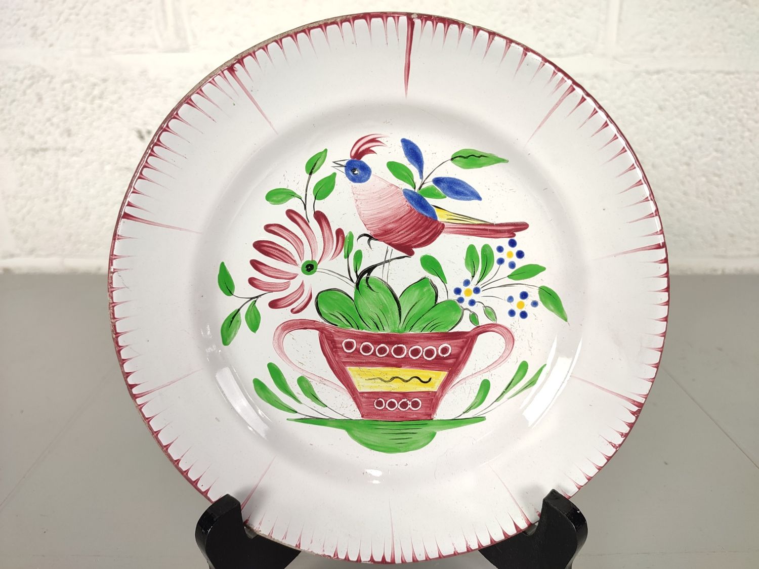 Antique plate Les Islettes Strasbourg 1st half 19th century