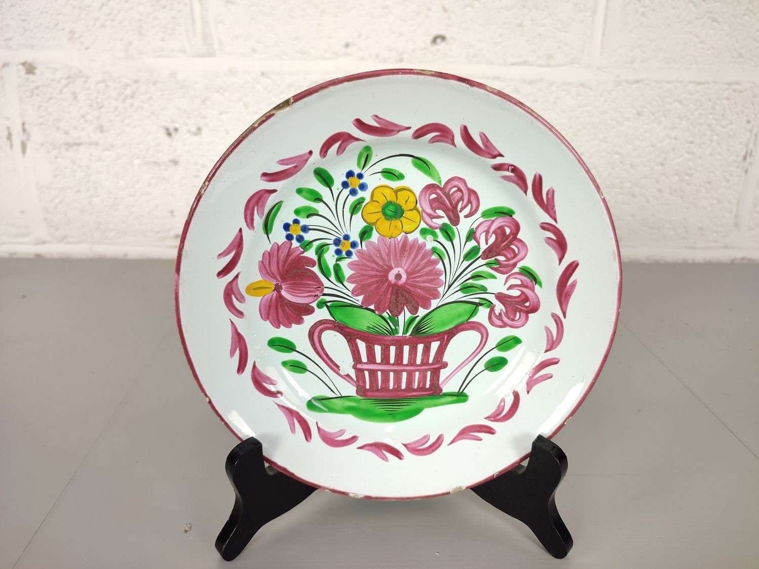 Antique plate Les Islettes Strasbourg 1st half 19th century