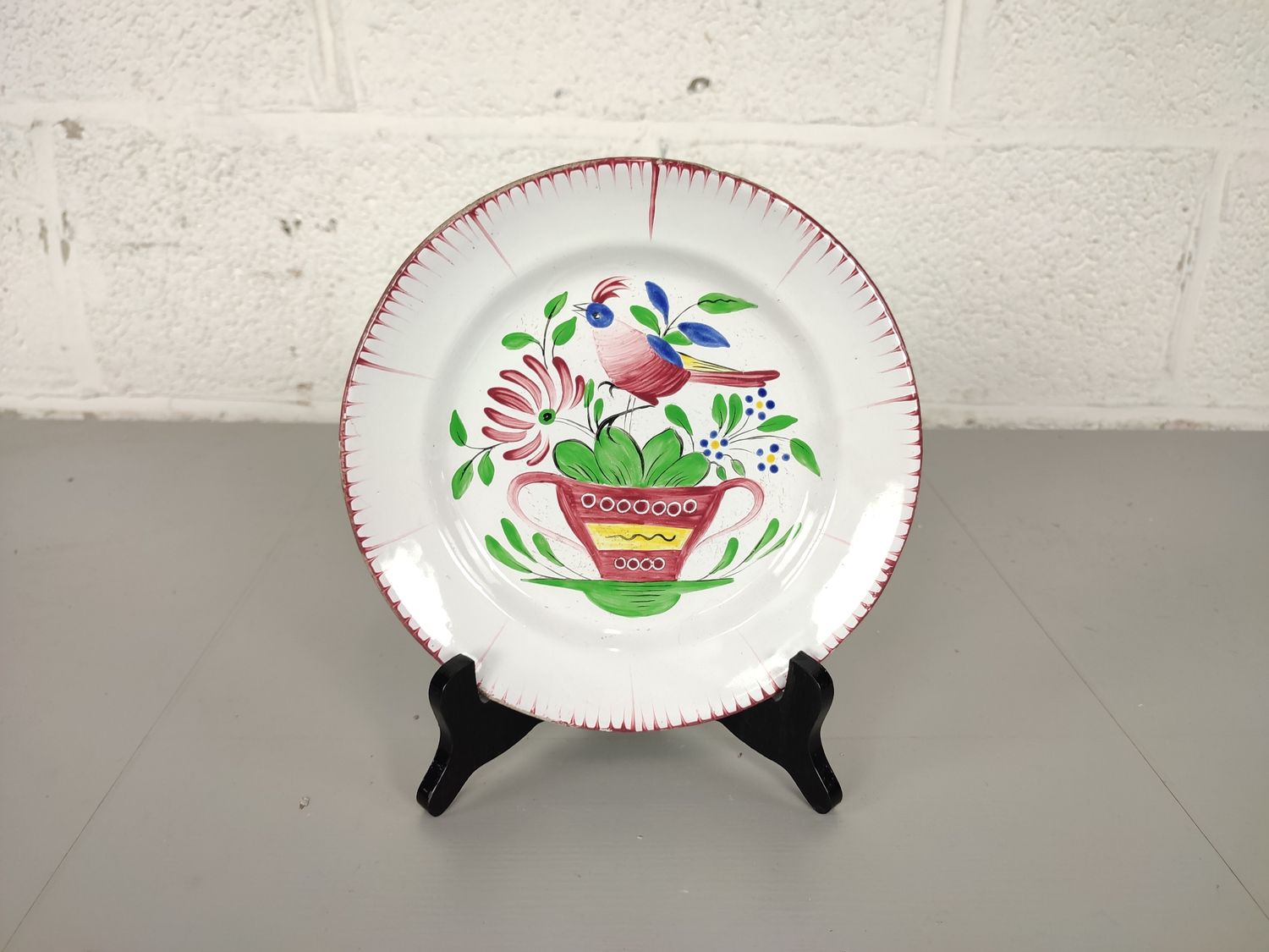 Antique plate Les Islettes Strasbourg 1st half 19th century