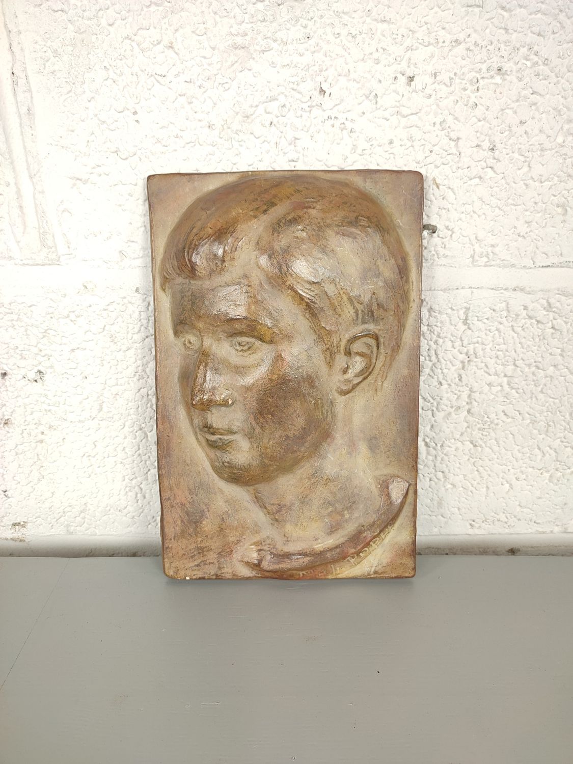 Terracotta artwork by Michel Jean Poppe