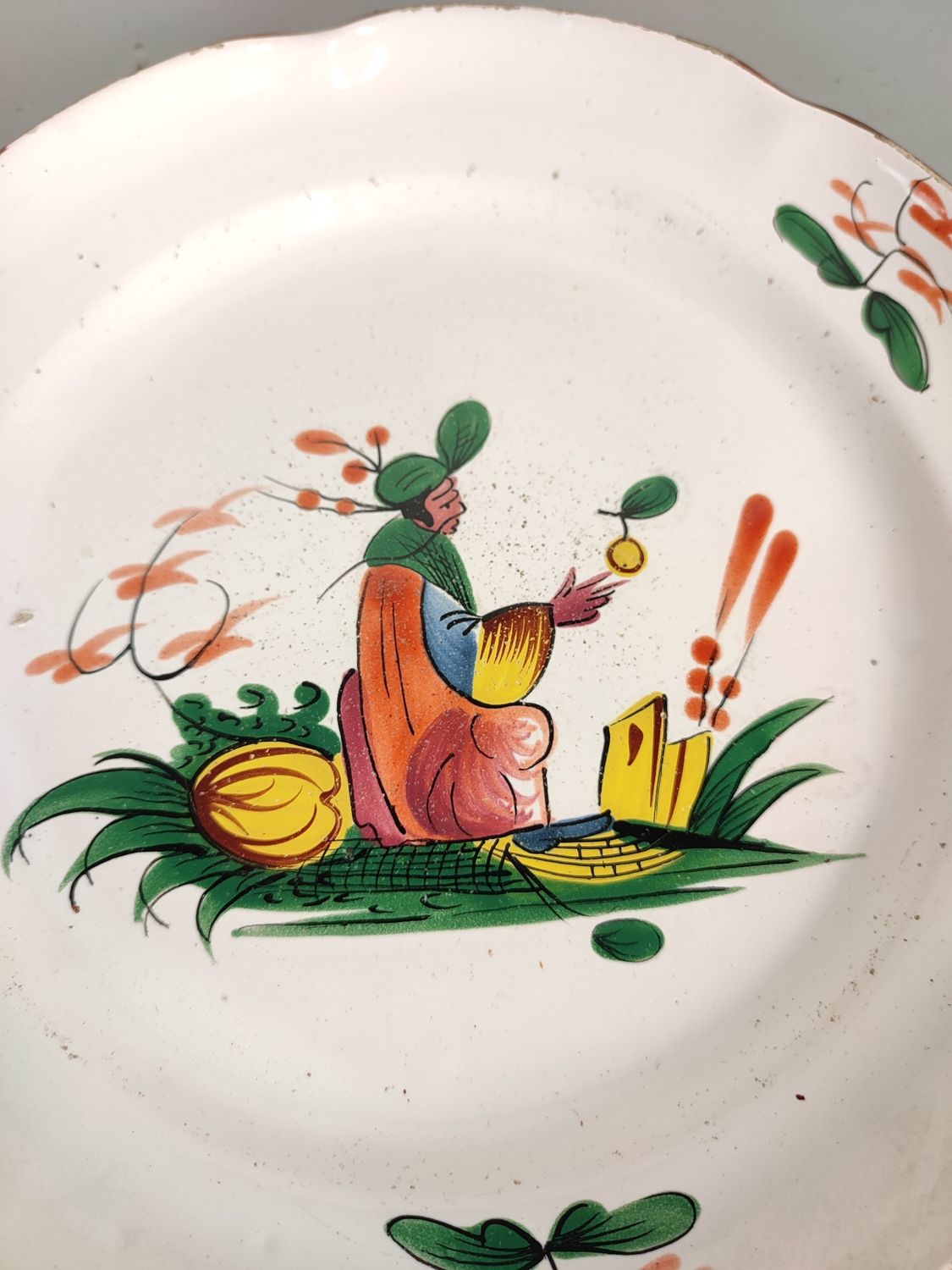 Antique plate Les Islettes Strasbourg 1st half 19th century
