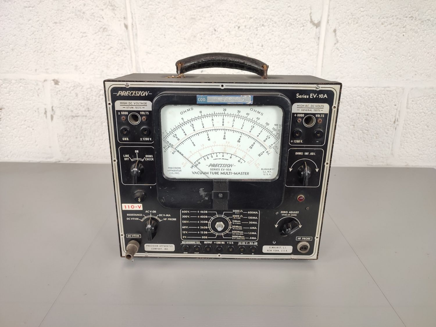 Precision vacuum tube multitester
