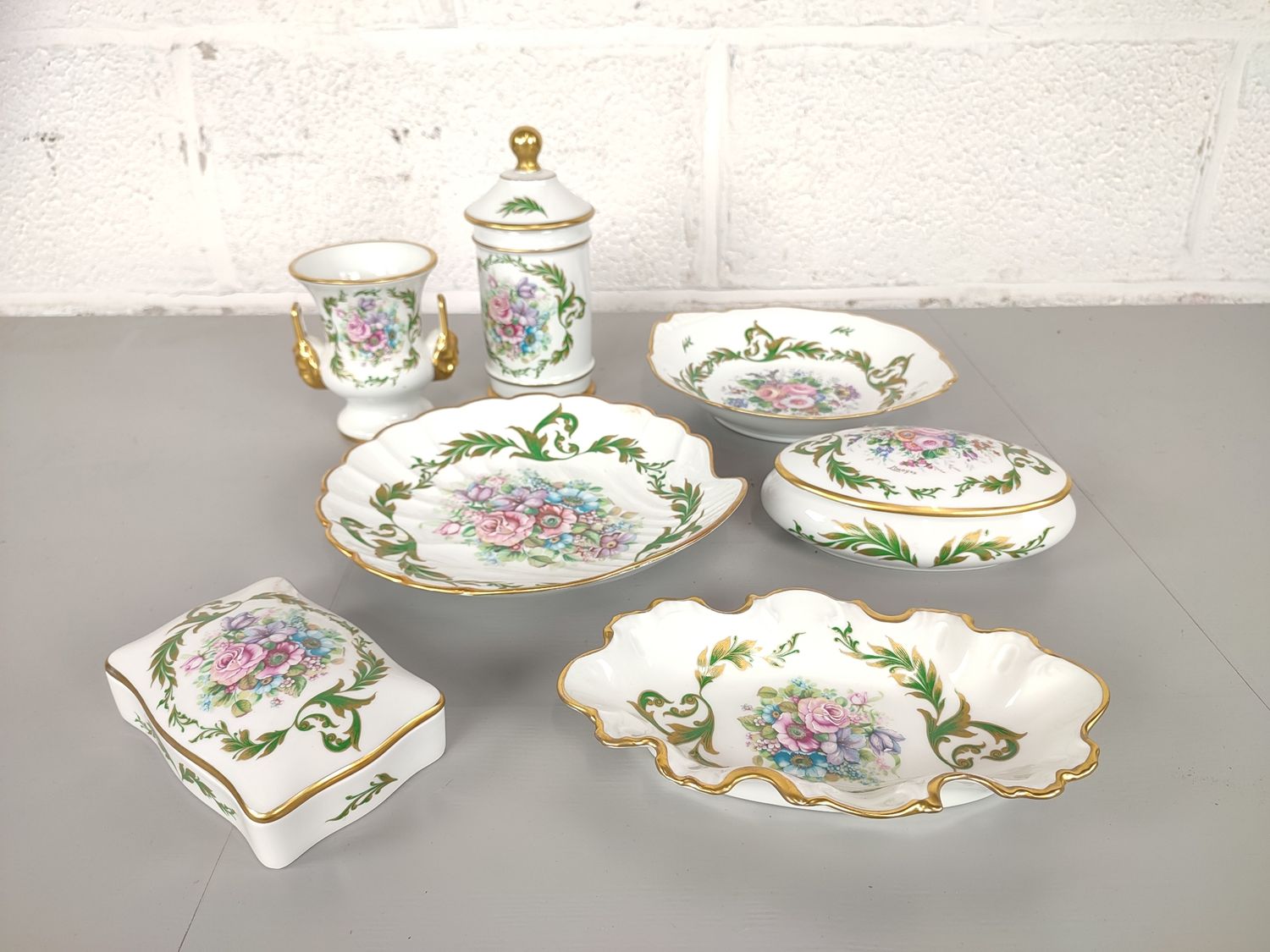 7 Limoges porcelain items