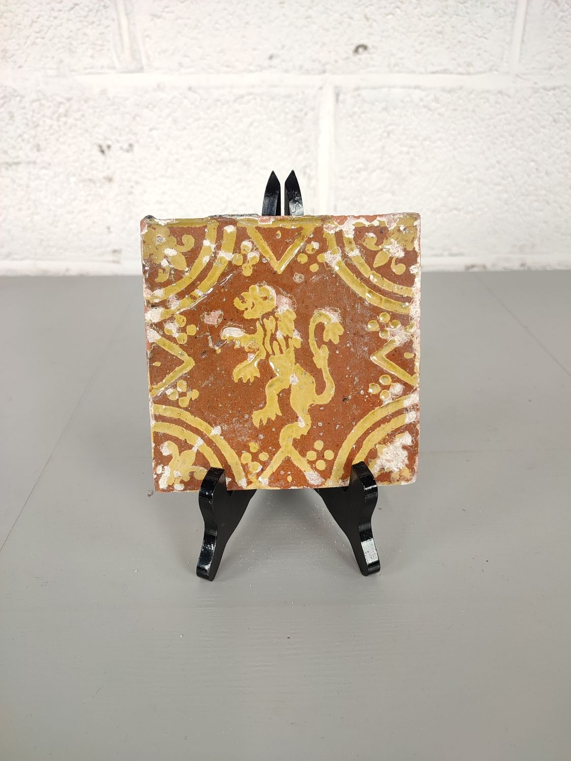 Antique Flemish fireplace tile