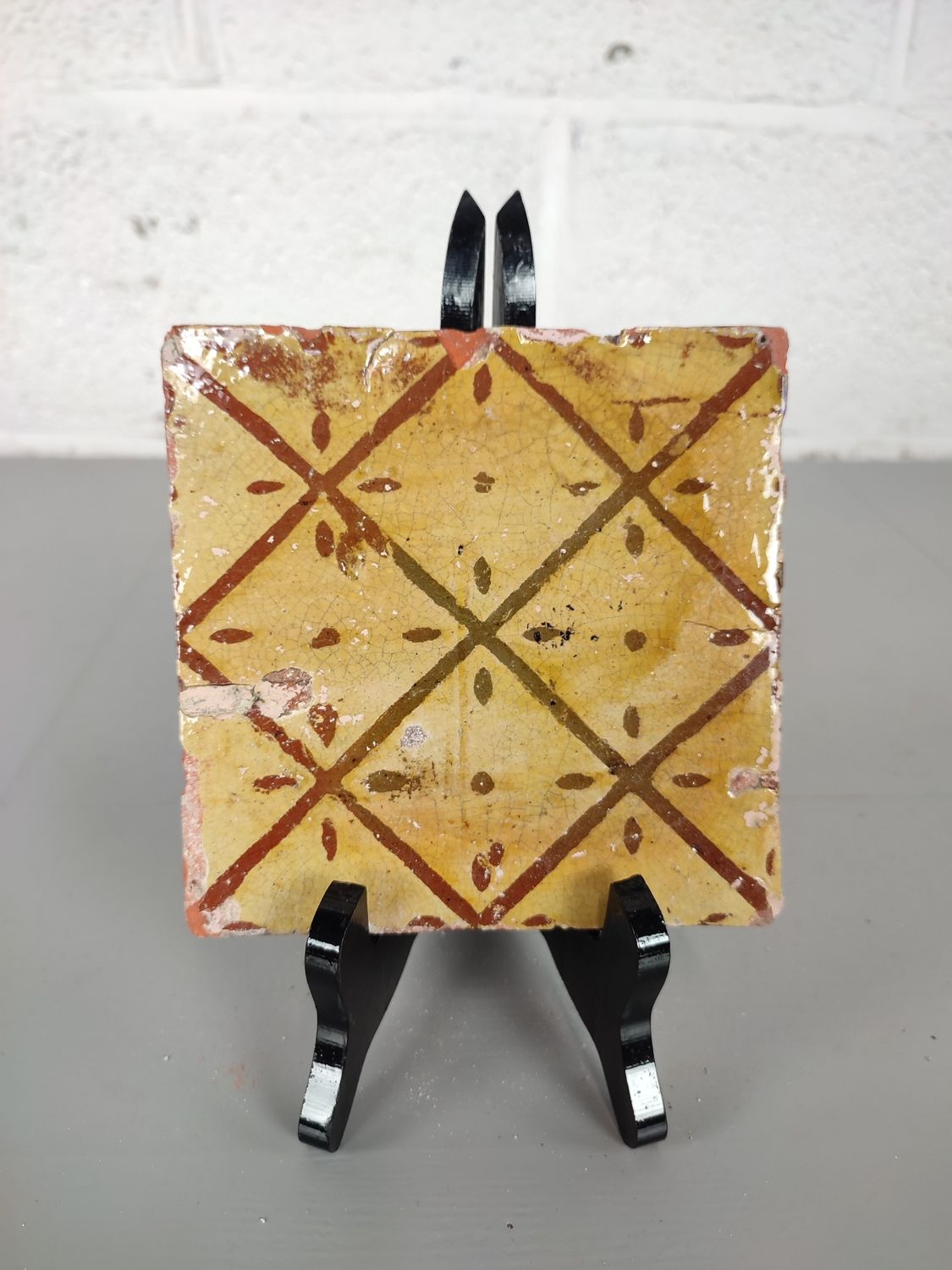Antique Flemish fireplace tile