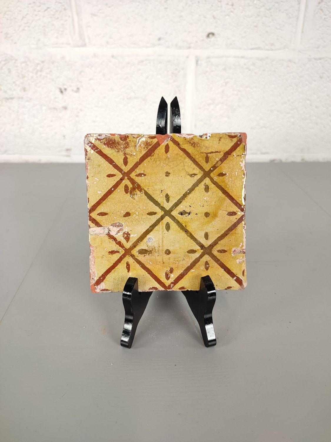 Antique Flemish fireplace tile