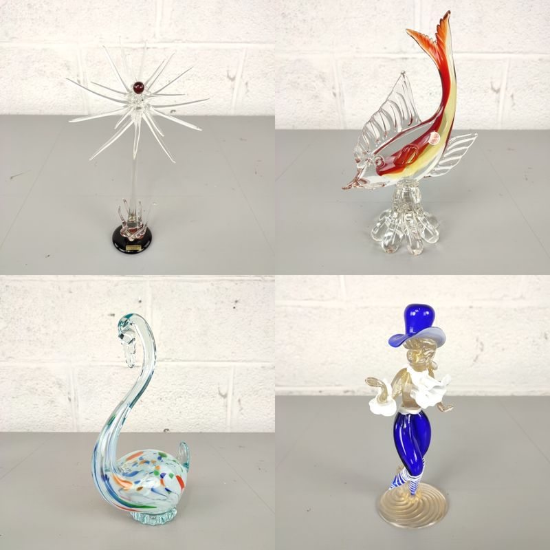 Glass statues