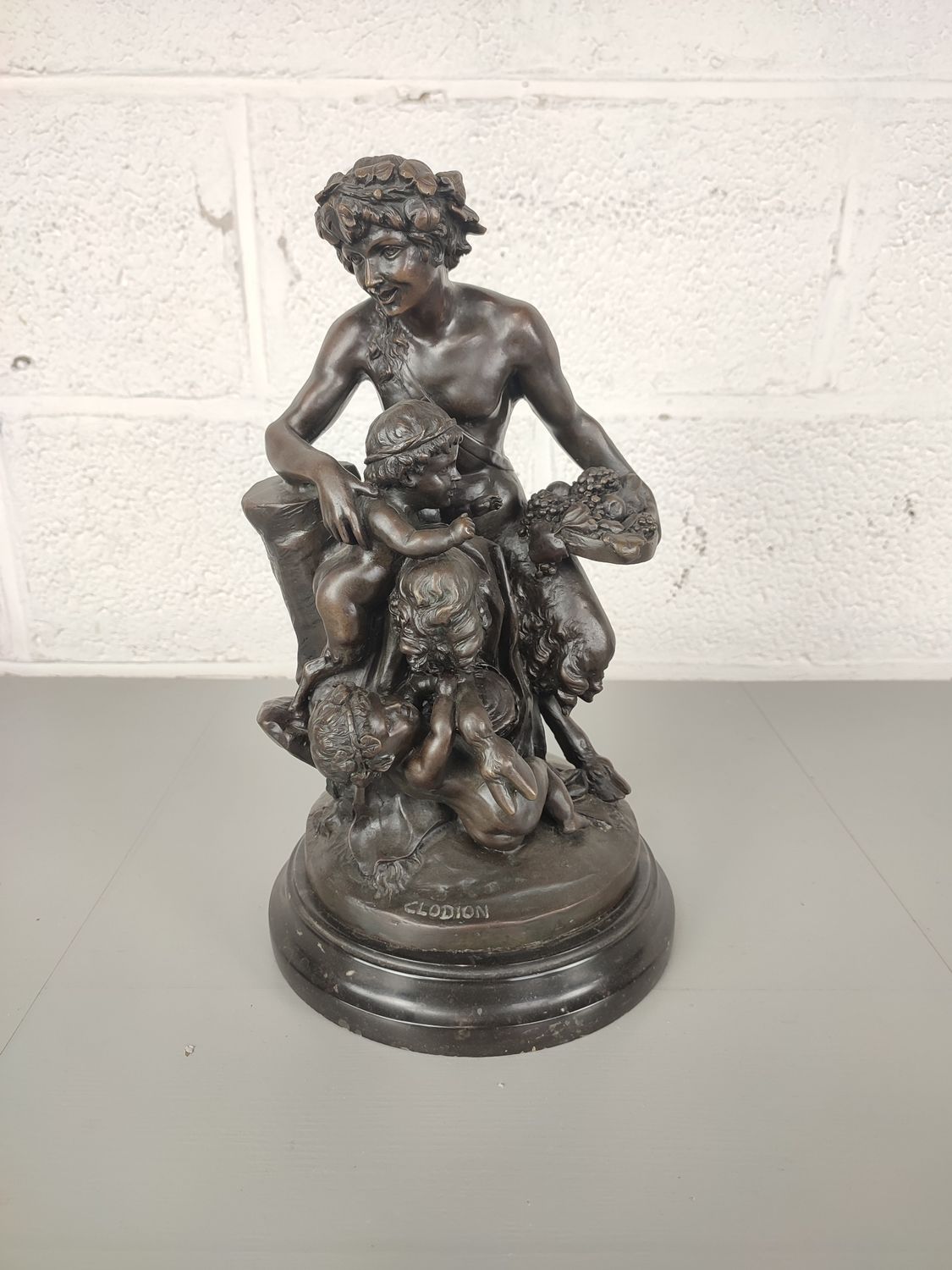 Bronze statue Clodion