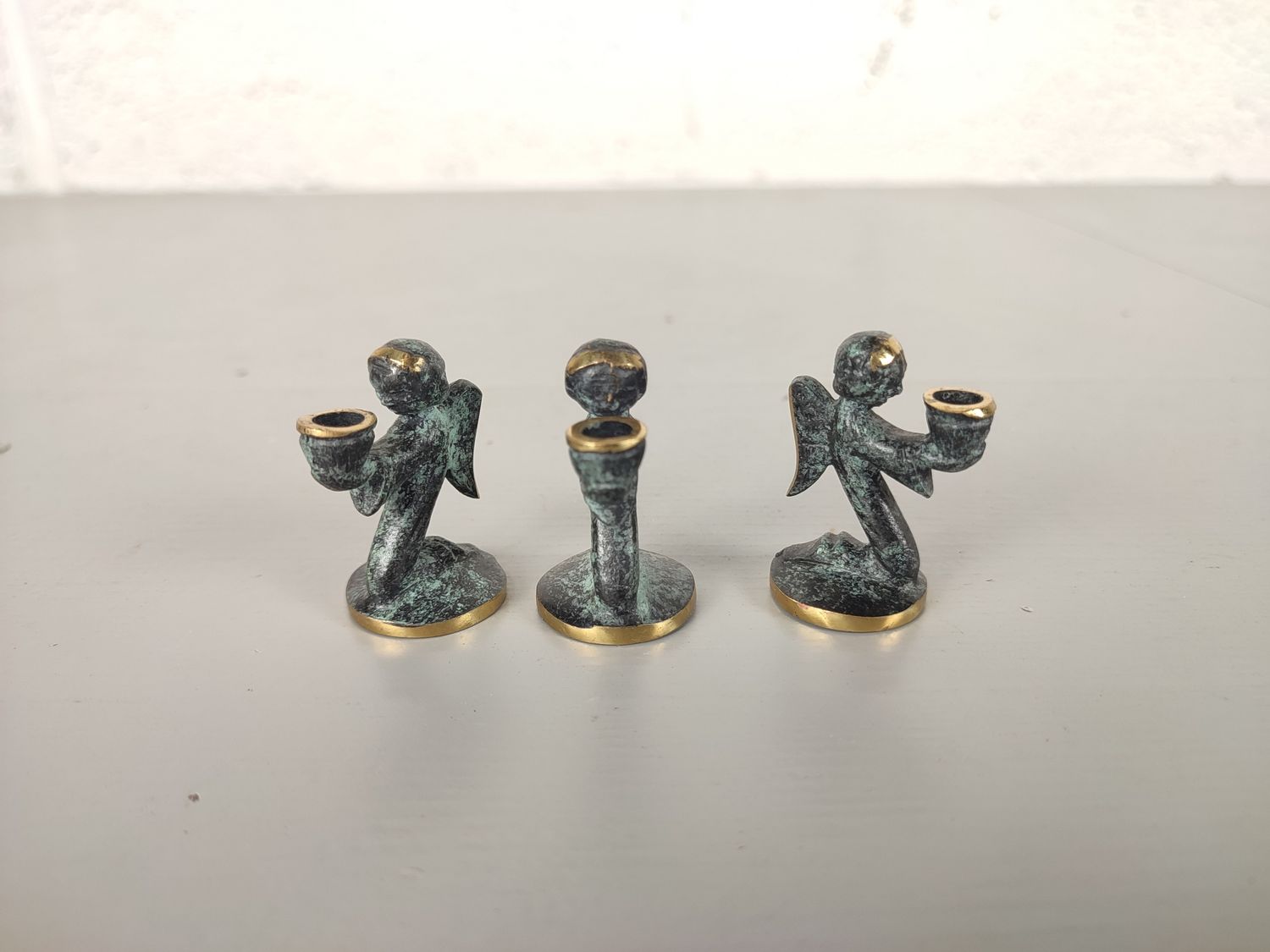 3 candle holders by Walter Bosse