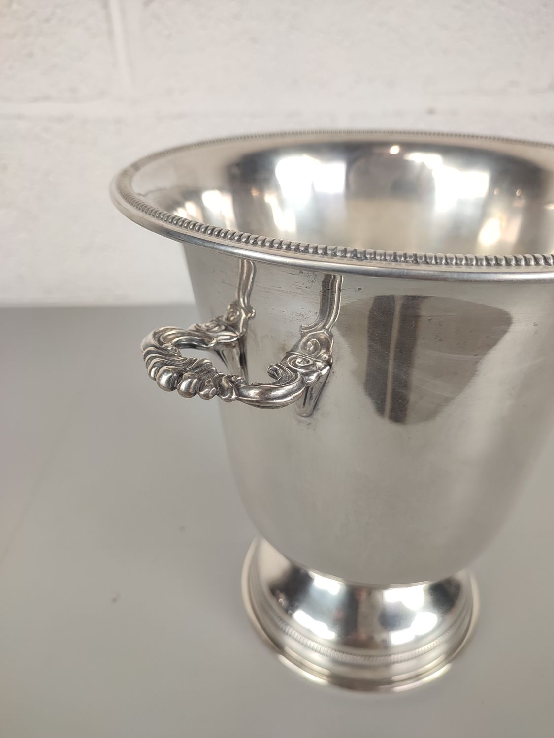 Silver plated ice bucket