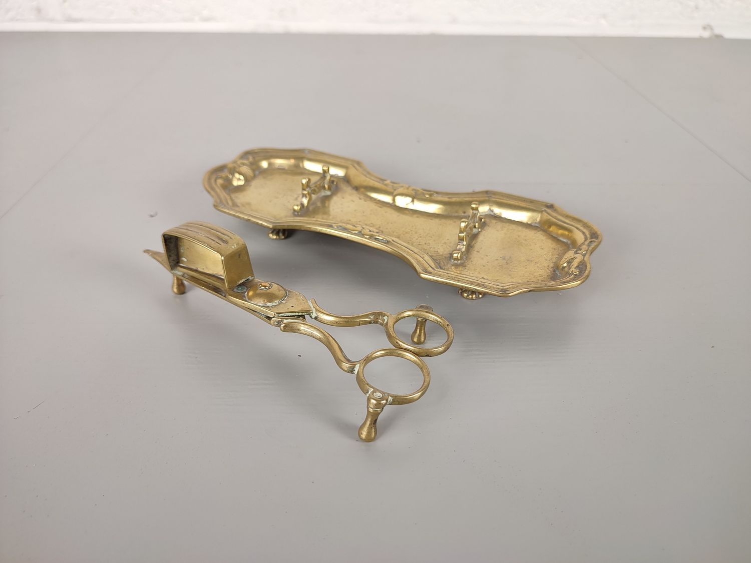 Brass candle snuffer