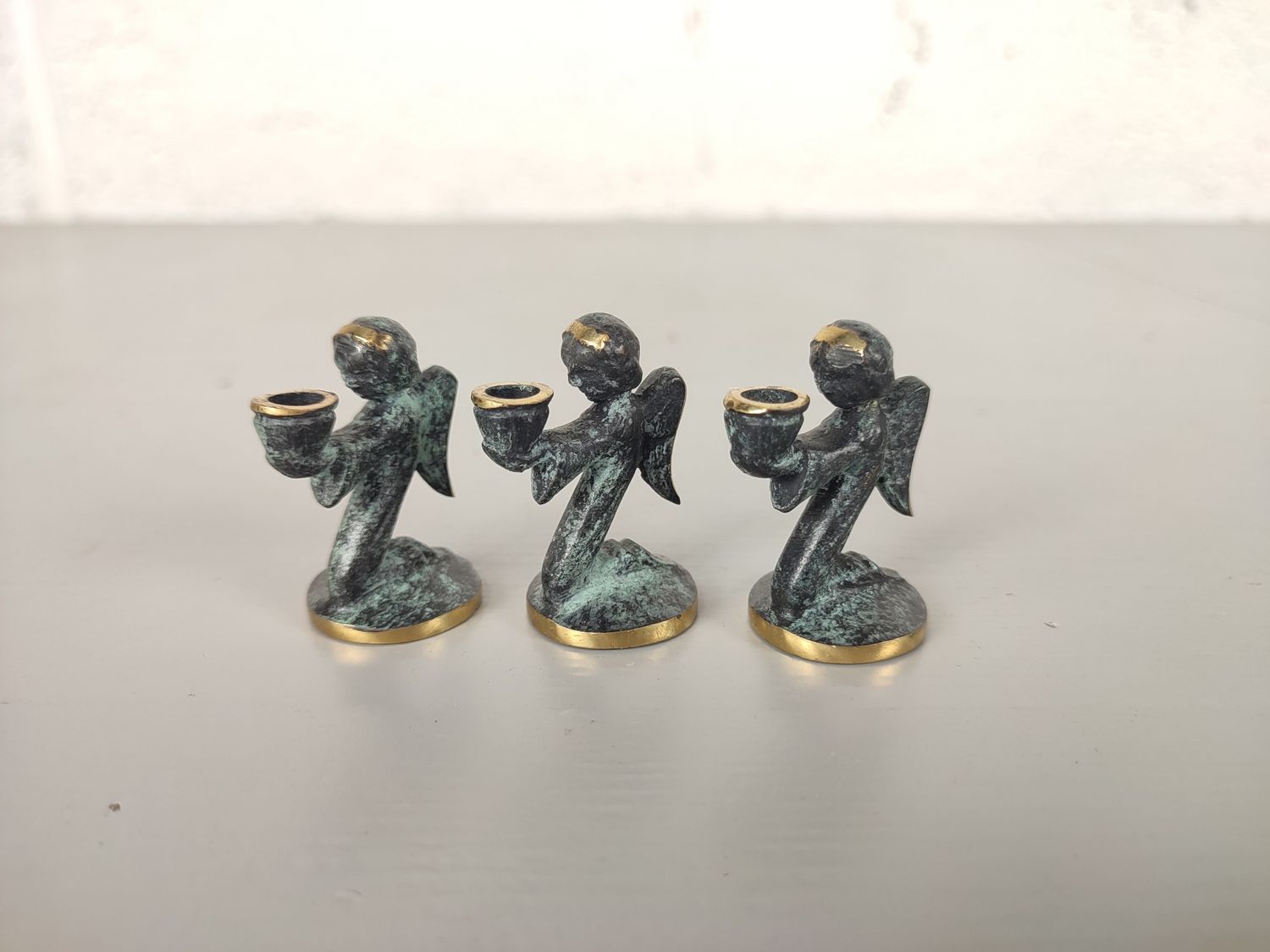 3 candle holders by Walter Bosse