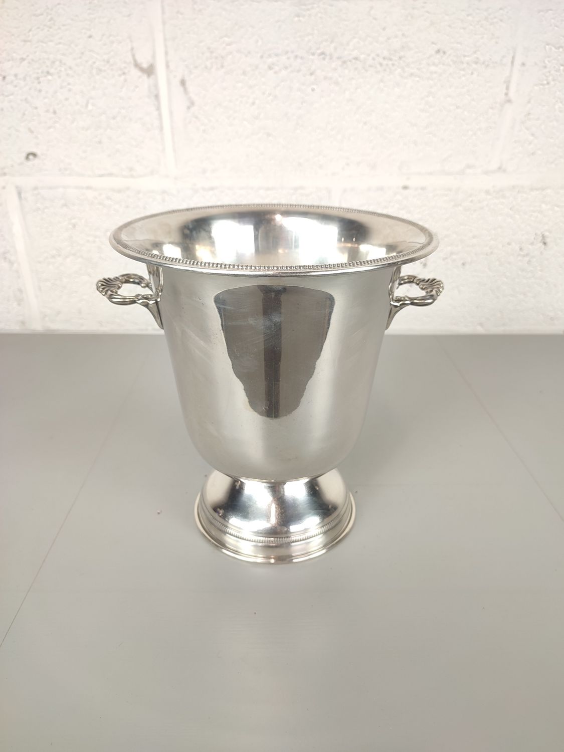 Silver plated ice bucket