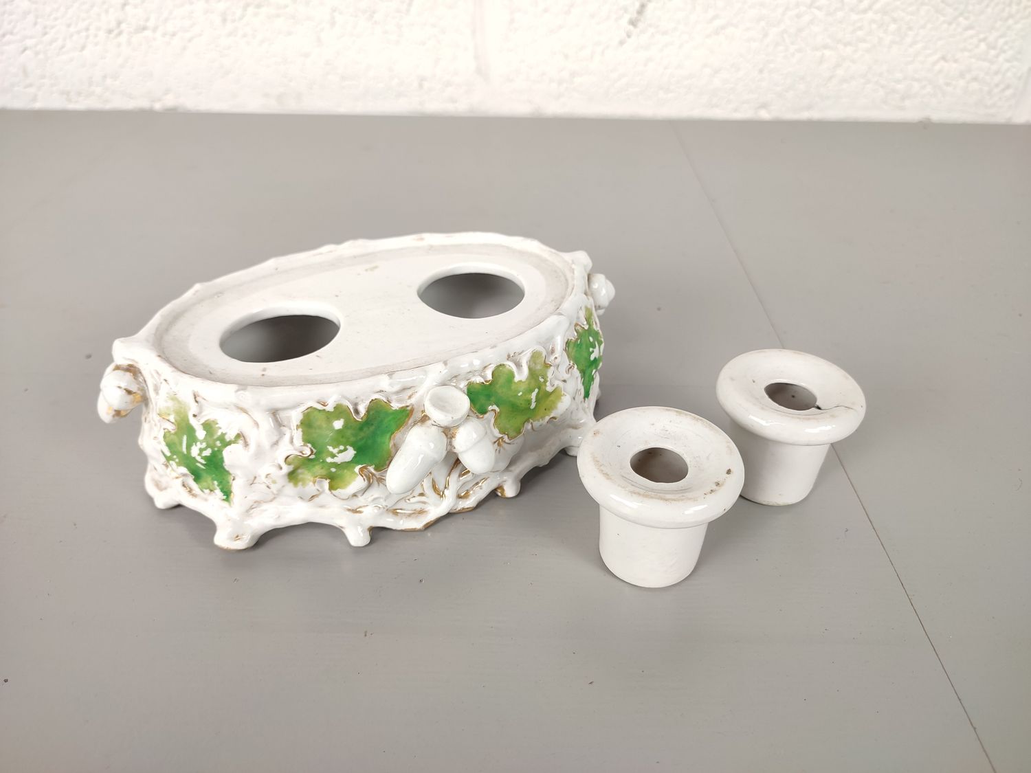 Antique porcelain inkstand