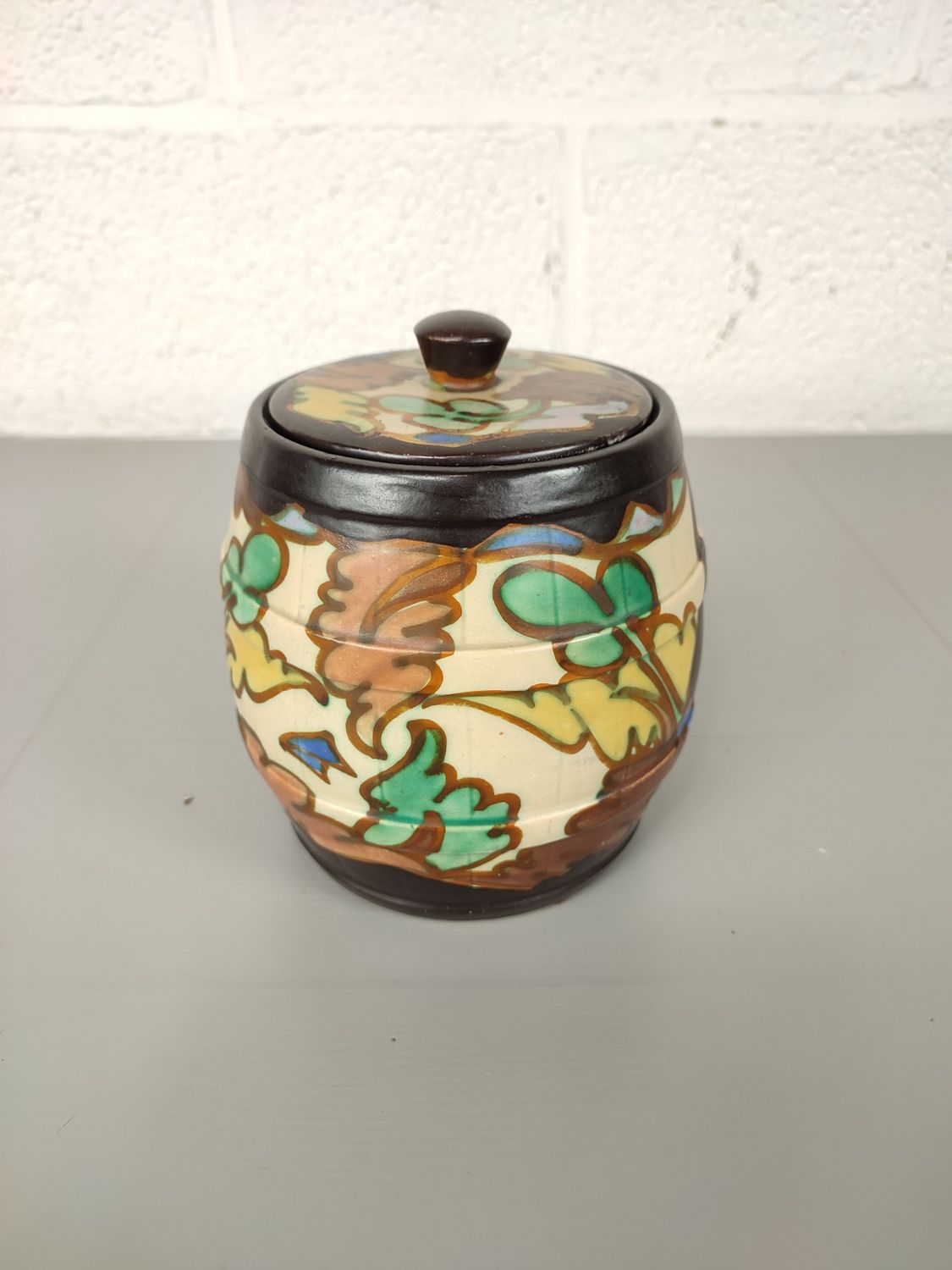 Antique tobacco jar