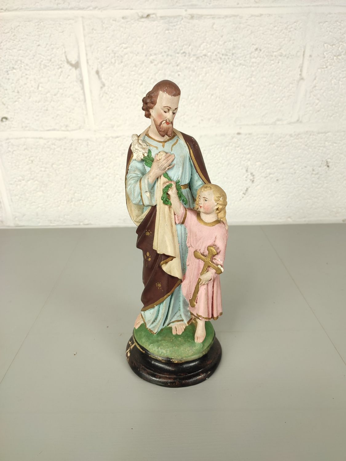 Biscuit statue of St Joseph