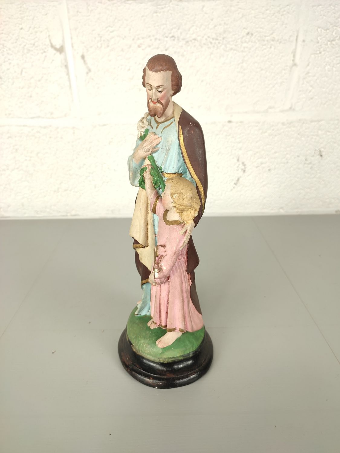 Biscuit statue of St Joseph