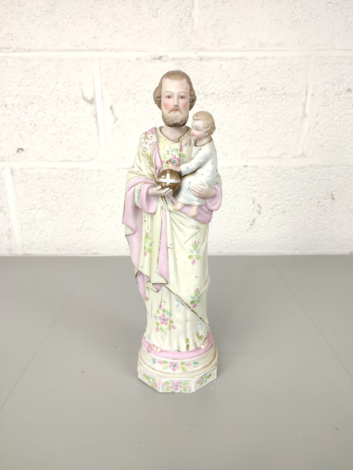 Biscuit statue of St Joseph