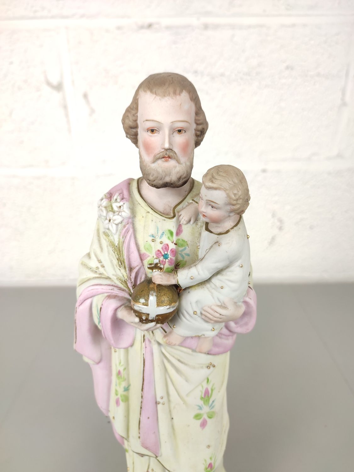 Biscuit statue of St Joseph