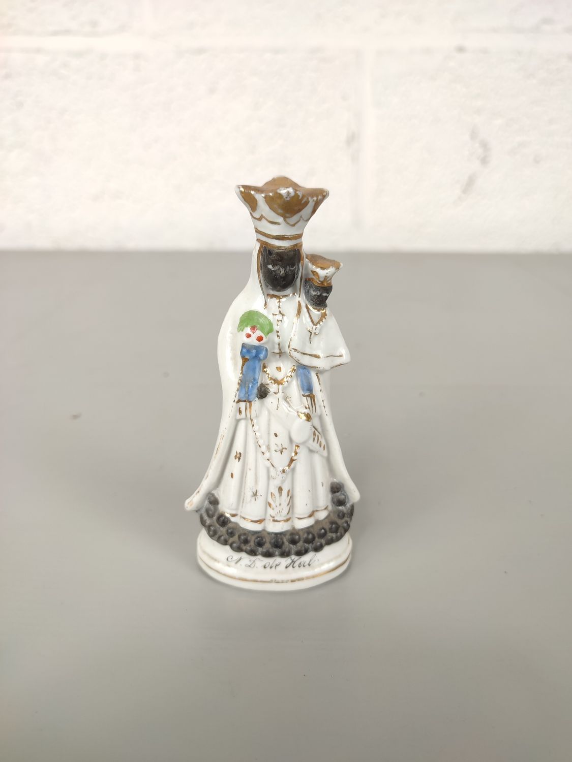 Black madonna figurine