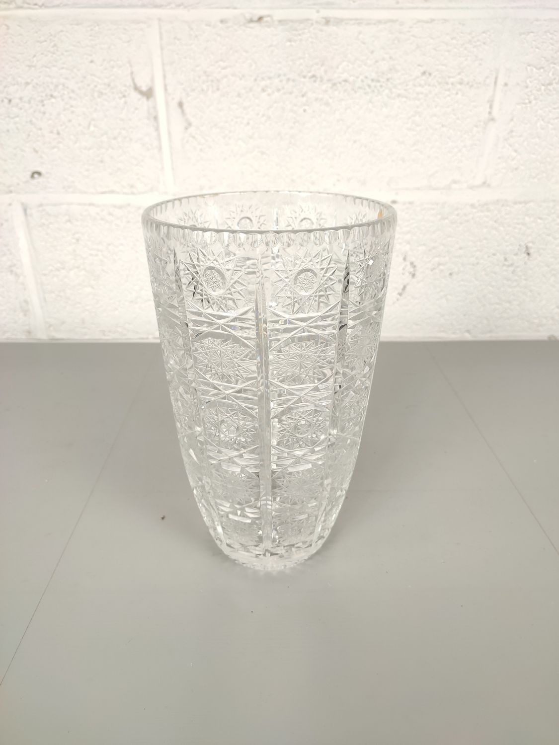 Bohemian crystal vase