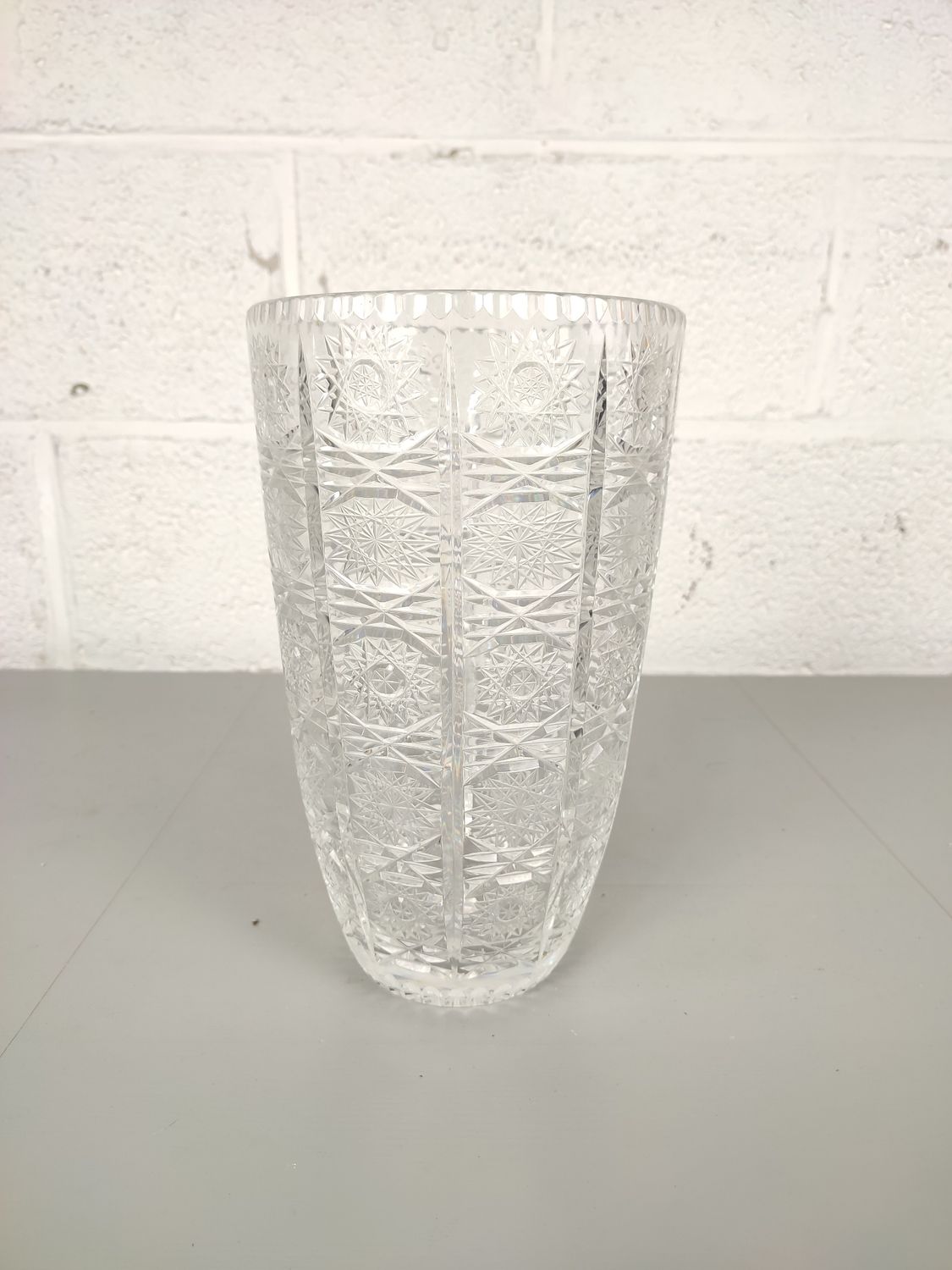 Bohemian crystal vase