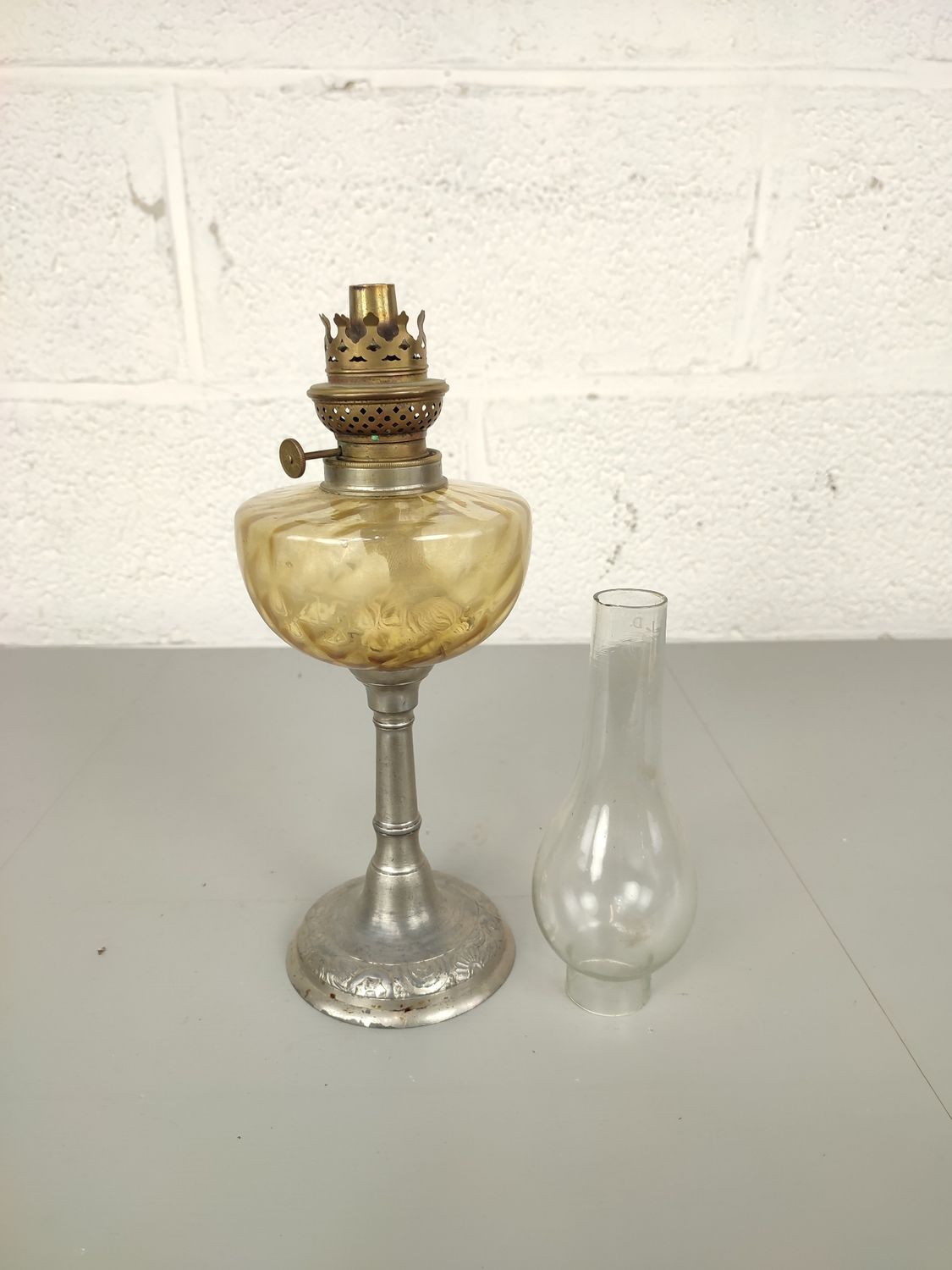 Antique oil lamp