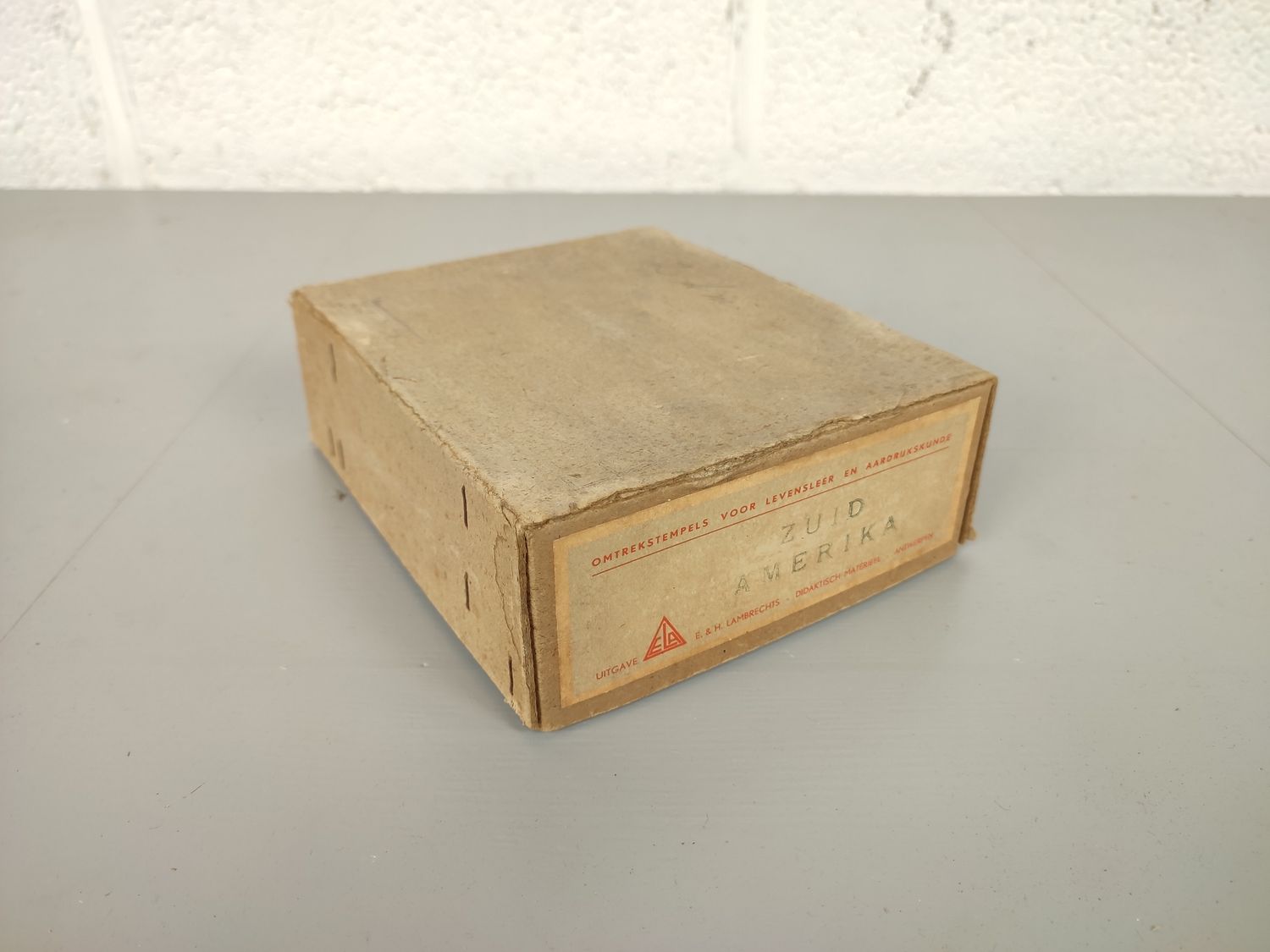 Old geografical school stamp South America