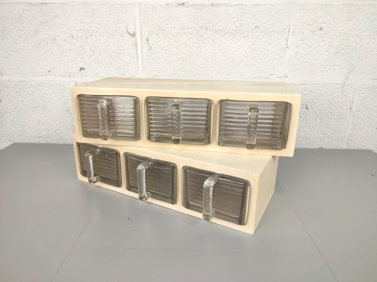 set of 8 glass Weck herbs trays