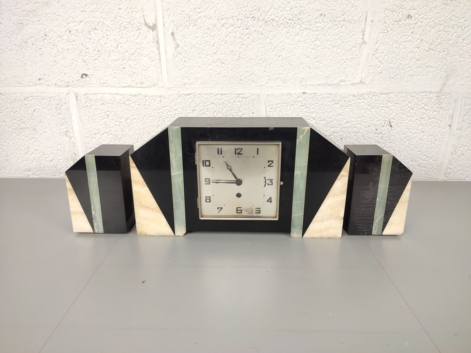 Marble art deco clock