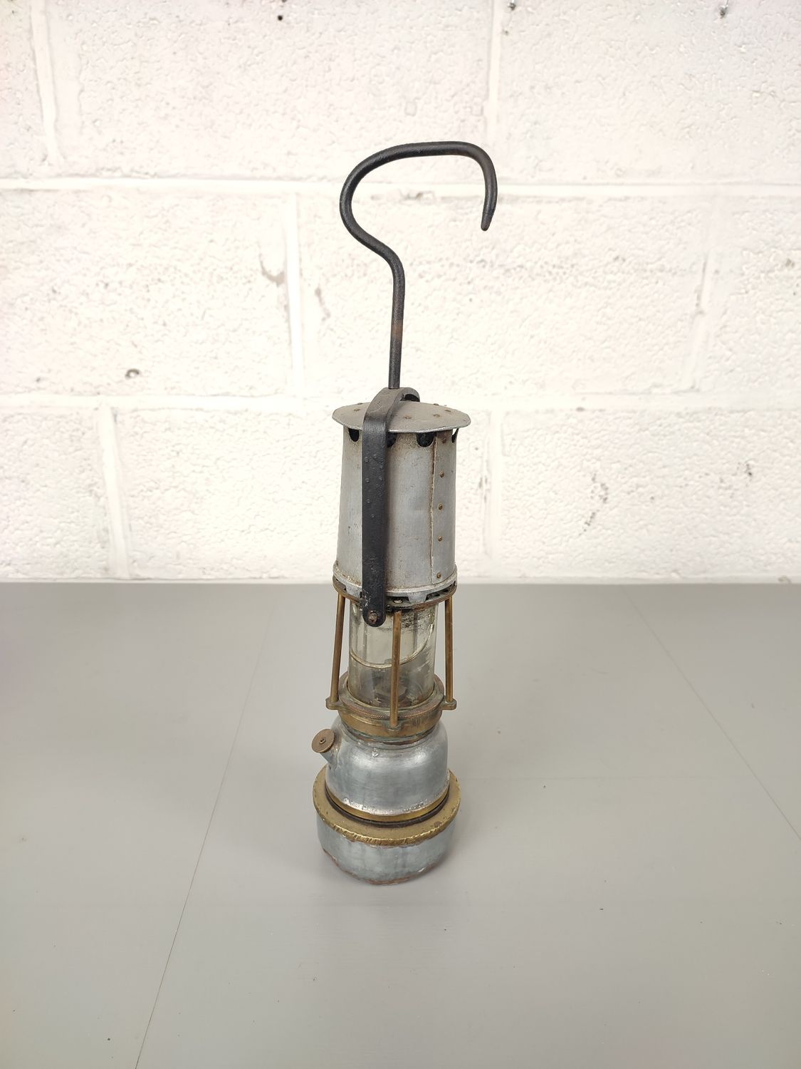 Antique miners lamp