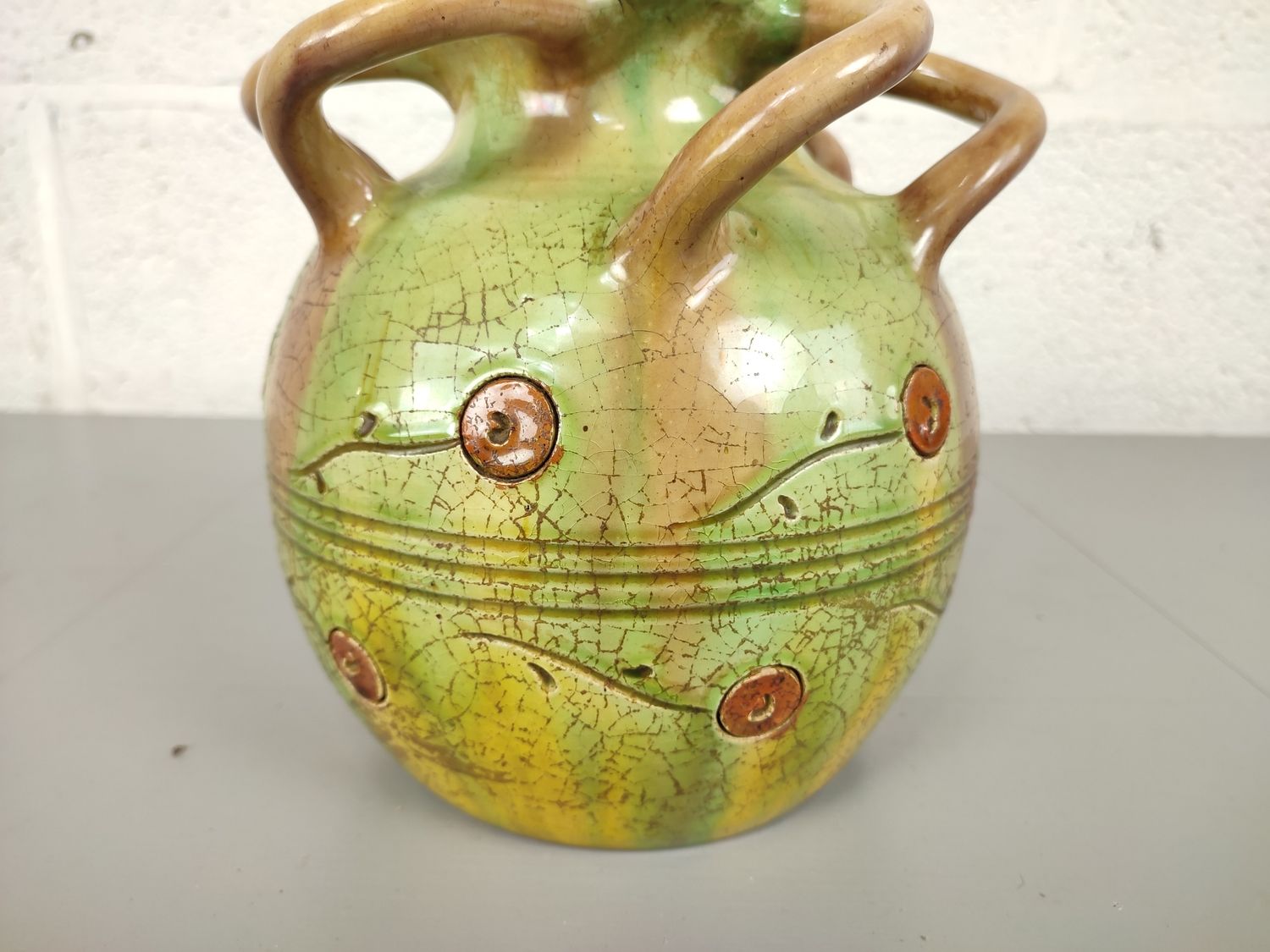 Vase in Flemish earthenware