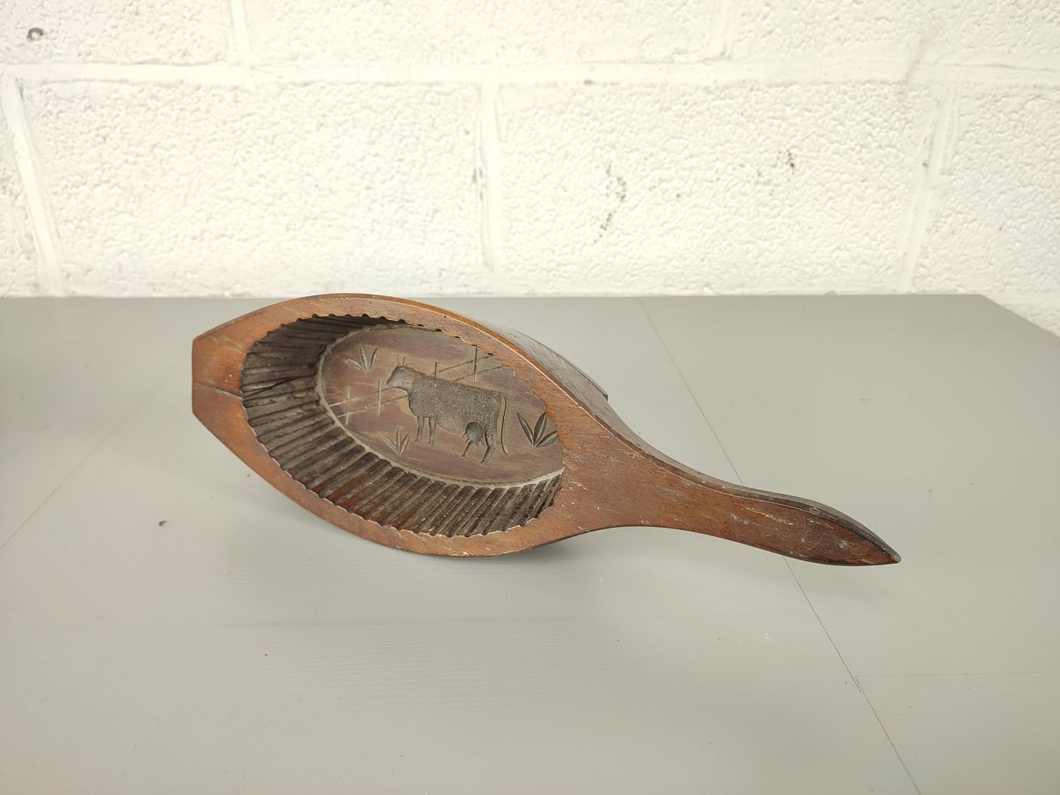 Antique wooden butter mold