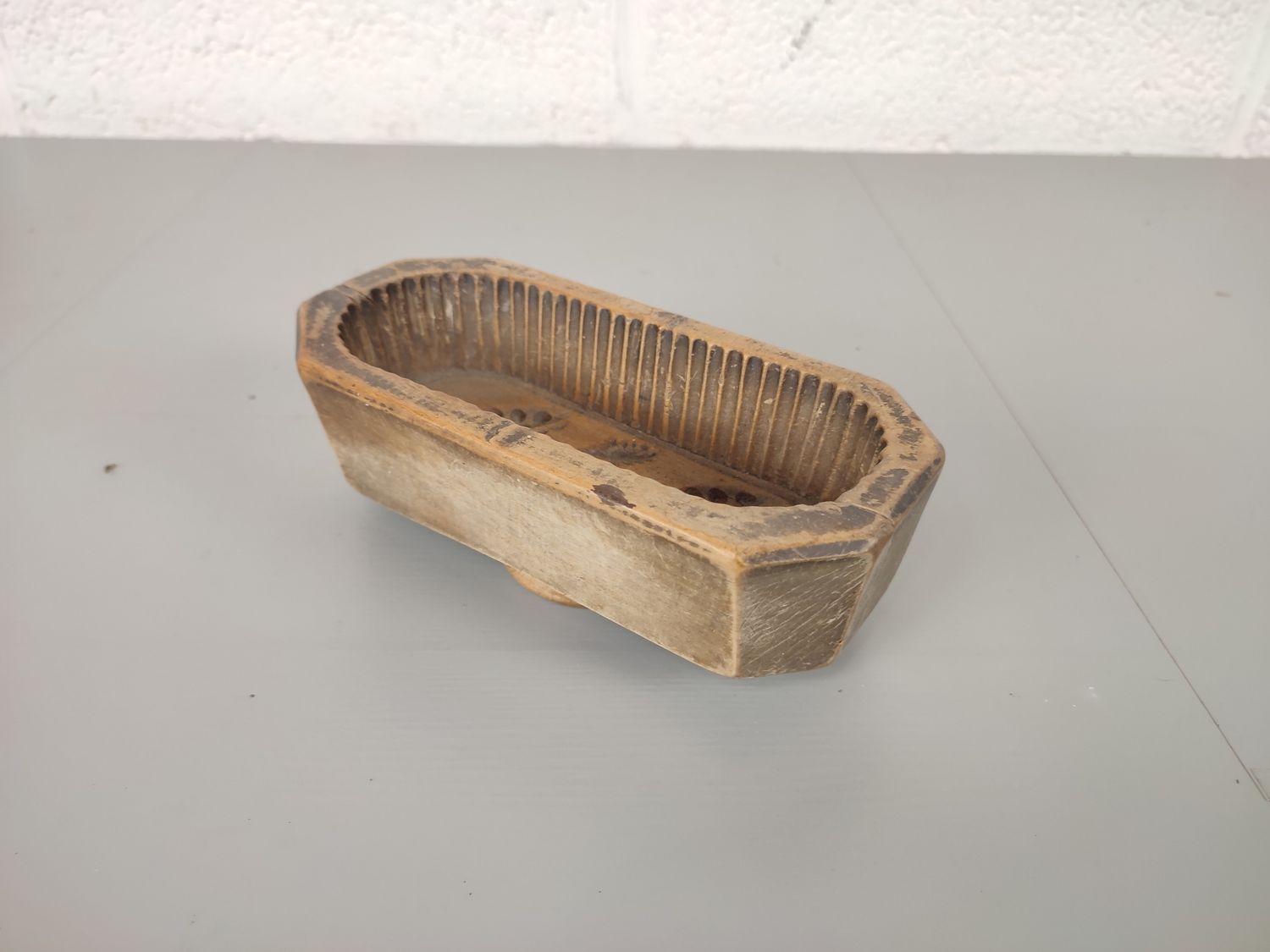 Antique wooden butter mold