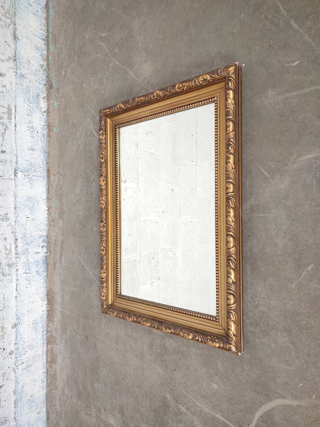 Antique gilded mirror